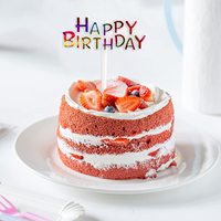 100 Stück Packung Mini Regenbogen Farbe Kuchen Dekoration Plastiks ticks Alles Gute zum Geburtstag Cupcake Toppers