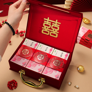 订婚婚礼嫁妆钱箱高档结婚用品嫁妆盒 - Product Image 5