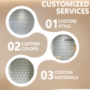 Azulejos Decorativos de Porcelana, Modernos, Gris Claro, Artísticos, Personalizados, Duraderos, para Pared, en Oferta - Product Image 4