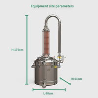 Équipement de rectification d'huiles essentielles SUS304 avec chauffage par sources énergétiques pour l'extraction d'arômes végétaux