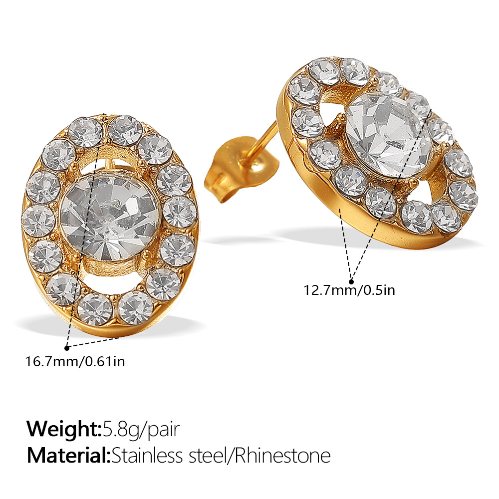 EH864WEG Gold Stud Earrings