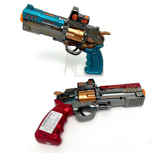 Pistola Giocattolo Elettrica a Forma di Revolver con Luci Lampeggianti <span class=keywords><strong>e</strong></span> Suoni Realistici per Bambini - Product Image 3