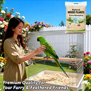 Dongnai PETS Flocons de bois de pin 100% naturels écologiques, sans poussière, contrôle des odeurs amélioré, hautement absorbants, en forme de bande, 1kg, petit format - Product Image 1