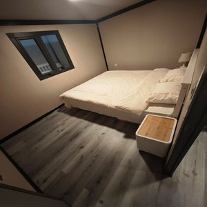 Mewah dihiasi Villa dek ganda wadah dapat diperluas rumah kayu dinding dengan teras jendela Prancis rumah kecil Hotel dibuat baja - Product Image 5