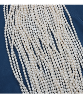 Perles d'eau douce naturelles de qualité AA, forme de riz blanc, sans noyau, pour la création de bijoux, longueur 36 cm, 60 perles