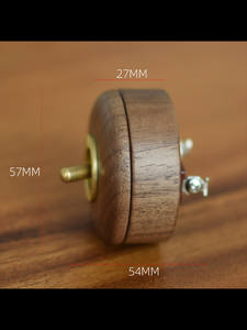 Schwarznuss-Messing Retro-Kippschalter Designer Industriestil Dekoration Kreative Wand-Stromkreissteuerung China - Product Image 3