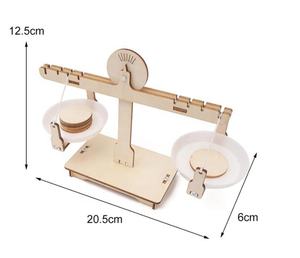 Balance en bois pour enfants, Kit de bricolage, jouet éducatif, amusant, bricolage, jeu de maths, pour étudiants, garçons - Product Image 2