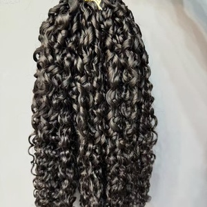 <span class=keywords><strong>Cheveux</strong></span> humains bouclés pour femmes noires, style bob court, avec tresses en crochet à boucles italiennes et tresses en boîte à boucles lâches à la française - Product Image 1