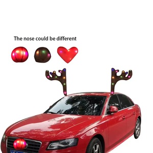 ของตกแต่งรถยนต์รูปเขากวางเรนเดียร์เรืองแสง LED สำหรับคริสต์มาสแบบใหม่ - Product Image 2