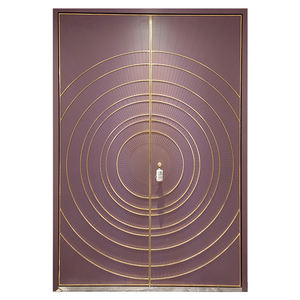 Porte en aluminium de fonte de couleur de grain en bois isolée thermique pour des <span class=keywords><strong>climats</strong></span> extrêmes - Product Image 6