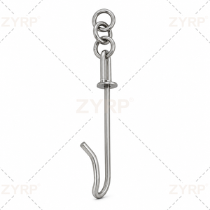 Crochet de suspension <span class=keywords><strong>pour</strong></span> poulet en acier poli <span class=keywords><strong>pour</strong></span> convoyeur aérien d'abattoir, <span class=keywords><strong>Fourniture</strong></span> d'usine - Product Image 3