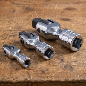 Adaptador de Enchufe Universal Multiusos con Cabezal Flexible de Grado Profesional Cr-V ODM OEM DIY, Tamaños de Accionamiento de 1/4 ", 3/8 ", 1/2 " - Product Image 1