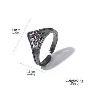 Anillo de Pareja de Diamantes Hunter X Hunter, 5 Diseños, <span class=keywords><strong>Cosplay</strong></span> de Anime, Personaje Kurapika <span class=keywords><strong>Hisoka</strong></span>, Anillo Ajustable para Hombre - Product Image 6