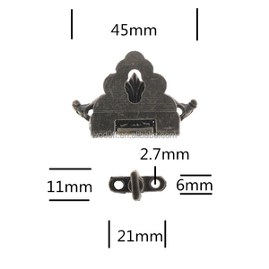 Trang trí bản lề <span class=keywords><strong>Latch</strong></span> Clasp hộp nội thất móc <span class=keywords><strong>Latch</strong></span> khóa Hasp <span class=keywords><strong>Kit</strong></span> với ốc vít đối với hộp đồ trang sức - Product Image 3