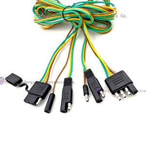 4-Wege-Verlängerungskabel für flache Anhänger-Verlängerung kabel Geformter Stecker PVC-isolierter Anhänger-Rücklicht-Kabelbaum für Automobile - Product Image 6