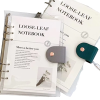 Carnet A5 à couverture rigide, classeur à 6 anneaux, couvertures transparentes étanches, planificateur de calendrier, cahiers à feuilles mobiles personnalisables, vente en gros