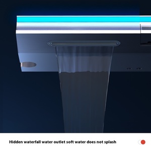 Sistema de <span class=keywords><strong>ducha</strong></span> con teclas de Piano de 4 funciones, montaje en pared, cabezal de <span class=keywords><strong>ducha</strong></span> de baño de aluminio frío y caliente con grifo de <span class=keywords><strong>ducha</strong></span> y baño de espectáculo Digital - Product Image 6