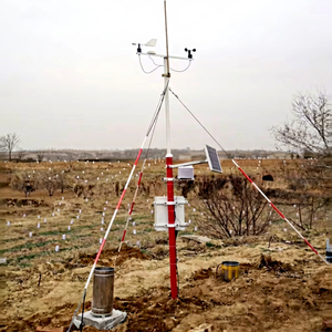 Estación Meteorológica Agrícola Automática Profesional con Sensor de Suelo y Dirección del Viento, Modelo AWS090X, Construcción de Plástico, Alimentación Solar - Product Image 1