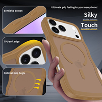 Fundas para Teléfono con Patrones Ondulados, Modernas y Lujosas, de TPU+PC, con Carga Magnética, Resistentes a Golpes, Antihuellas, Protección 360 para 17 Pro Max