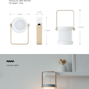 Nouveautés : Lampes de camping LED pliables et rotatives pour l'extérieur, lampe de table portable rechargeable, veilleuse - Product Image 6