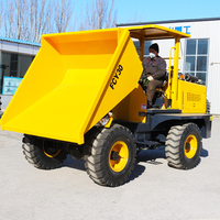 Nouveau design FCY30 3 tonnes 4x4 site hydraulique camion benne Mini articulé construit tracteur chargeur moteur noyau composant vente