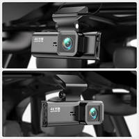 Nouvelle caméra embarquée 4K+1080P avant et arrière, DVR de voiture, contrôle par application, écran de 3,18 pouces, caméra embarquée, boîte noire, double objectif, WiFi, GPS, vision nocturne