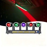 Projecteur LED à tête mobile 10x80W RGBW avec effets Beam, Wash et Strobe à rotation 360°, contrôle DMX512, construction en aluminium pour concerts