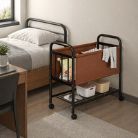 Chariot de rangement à roulettes pour linge, grande capacité, avec panier et 4 roues pivotantes, pour salle de bain et buanderie