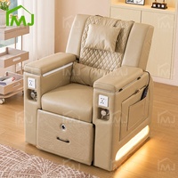 Table de Manucure Électrique et Massage, Fauteuil de Luxe pour Salon de Pédicure et Spa Ongles