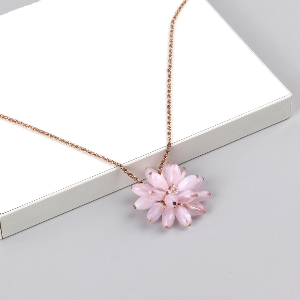 Pendente gufo in oro rosa e diamanti - De Simone Gioielli