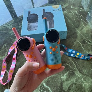 Children's Walkie Talkie 3km Range Anti Interference Plastic Mini Pager For Outdoor <b>Parent</b> Child Play Blue And Pink - Product Image 2