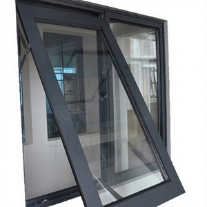 Fenêtre à auvent verticale moderne en aluminium, à double vitrage, résistante aux ouragans, conforme aux normes NFRC - Product Image 1