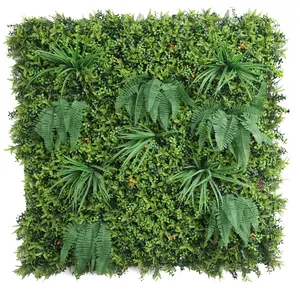 1 M2 Buitendecor Plastic Achtergrondpaneel Opknoping Faux Kunstmatige Groene Plant Laat Grasmuur