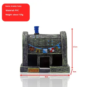 Decorazione per Acquario <span class=keywords><strong>SpongeBob</strong></span> SquarePants Casa dell'Ananas Set Completo di Ornamenti Piccoli Nascondiglio per Pesciolini Guppy Sottomarino in PVC - Product Image 1