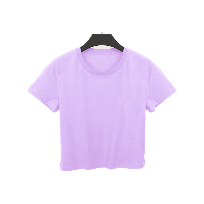 Purple Yoga Sport Crop T Shirt