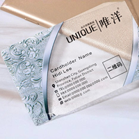 Cartes de visite personnalisées en PVC transparent Impression de cartes de visite en plastique transparent