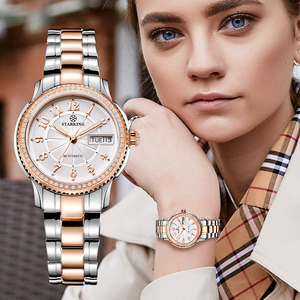 <span class=keywords><strong>Orologio</strong></span> Meccanico <span class=keywords><strong>Automatico</strong></span> <span class=keywords><strong>da</strong></span> <span class=keywords><strong>Donna</strong></span> di Lusso Personalizzato, Casual Business, Impermeabile, Cassa in Acciaio Inossidabile, Calendario Singolo - Product Image 1