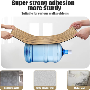 Panneaux de <span class=keywords><strong>papier</strong></span> <span class=keywords><strong>peint</strong></span> auto-adhésifs à lattes en mousse 3D à décoller et à coller <span class=keywords><strong>Chambre</strong></span> à coucher moderne Effet bois Imperméable sans perçage Quick Fit UK Stock - Product Image 5