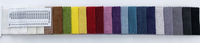 Brochure d'échantillons de tissus en lin personnalisables Irini, design moderne, multicolores / plus de 40 couleurs pour la décoration intérieure et la tapisserie