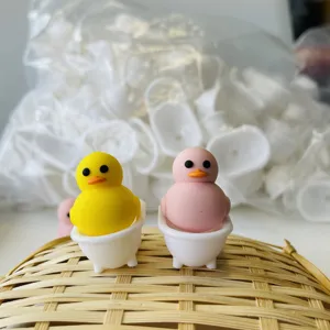 New Arrival BPA Free focal Bead Silicone charms Baby Teething Focal Bead For Pen Making Bracelet Keychain duck