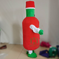 Costume de mascotte en peluche personnalisé, peluche personnalisée, mascotte de bouteille, Madagascar Mort