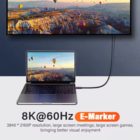 Câble USB4 USB-C Thunderbolt 4 3 avec vidéo 8K 60Hz, 20 Gbps, 20V 5A PD 100W, charge rapide pour PS5, Nintendo Switch, MacBook Pro