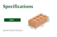 Vente directe usine – Briques de construction DIY créatives compatibles ID 3001 2x4 pour MOC