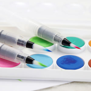 6Pcs Riutilizzabile Marcatori Vernice Pennello Pennello di <span class=keywords><strong>Acqua</strong></span> Portatile Acquerello Morbido della Penna Della Spazzola <span class=keywords><strong>Pittura</strong></span> Disegno Rifornimenti di Arte - Product Image 5