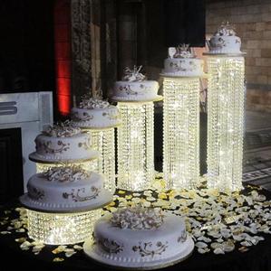 <span class=keywords><strong>Support</strong></span> à gâteau en cristal doré en métal pour mariage, anniversaire, fête à domicile, fournitures et décorations, <span class=keywords><strong>support</strong></span> à gâteau Berube - Product Image 2