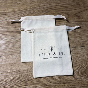 Eco Friendly Luxury Custom Logo Printed Soap Pouch Gift <b>Candle</b> Cotton Linen Drawstring Bag - Product Image 3