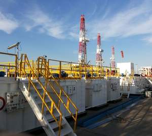 Sistema de Tanque de Lama para Campo de Petróleo Padrão API |   Tanque de Circulação de Fluido de Perfuração de Alta Resistência para Plataformas de Perfuração de Petróleo e Gás com Garantia de 1 Ano - Product Image 1