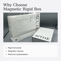 Boîtes d'emballage pliables et repliables, logo personnalisé, boîte cadeau rigide magnétique blanc cassé, boîte d'emballage de luxe pour vêtements
