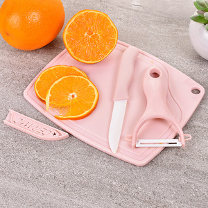 Ensemble de couteaux en céramique 3 pièces avec planche à découper et éplucheur pour la cuisine, fabriqué à Chaozhou - Product Image 2