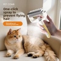 Brosse démêlante fine et légère pour poils d'animaux (chats, chiens)